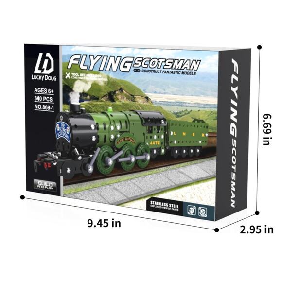 Model Train metal 3.5”x16"x2", nuts,bolts,screwdriver,wrench,etc, 340 pcs. - Picture 6 of 6